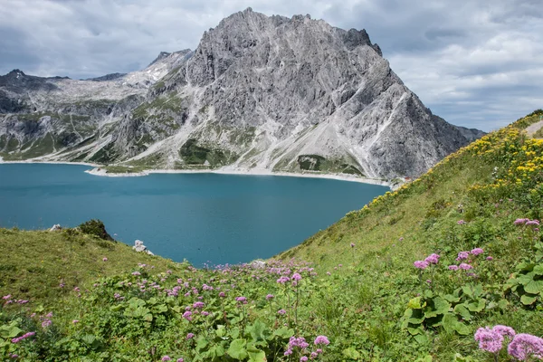 Montanhas perto do lago, Áustria — Fotografia de Stock