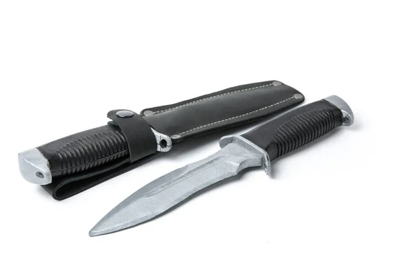 Tréninkový Nůž Pro Speciální Jednotky Bílém Pozadí — Stock fotografie