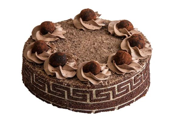 丸いチョコレート ケーキ — ストック写真