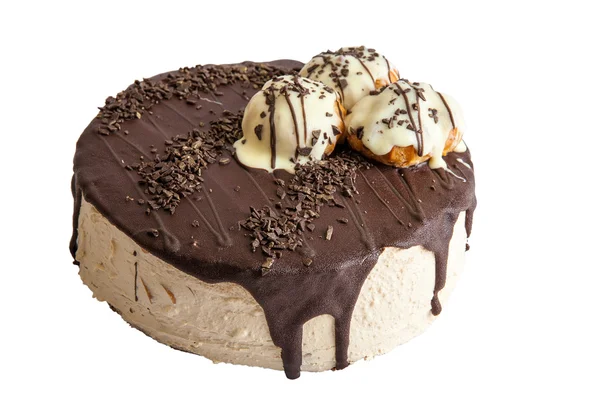 Runde Schokoladenkuchen — Stockfoto