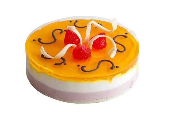 Gâteau jaune rond — Photo