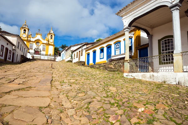 Ruas da cidade histórica Tiradentes Brasil — Fotografia de Stock