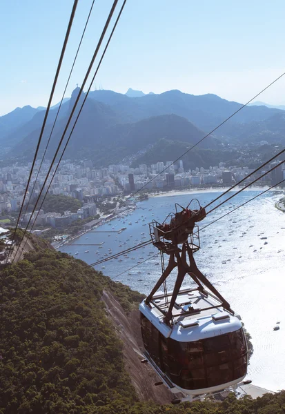 Cables de teleférico en la estación Sugar Loaf — Foto de Stock