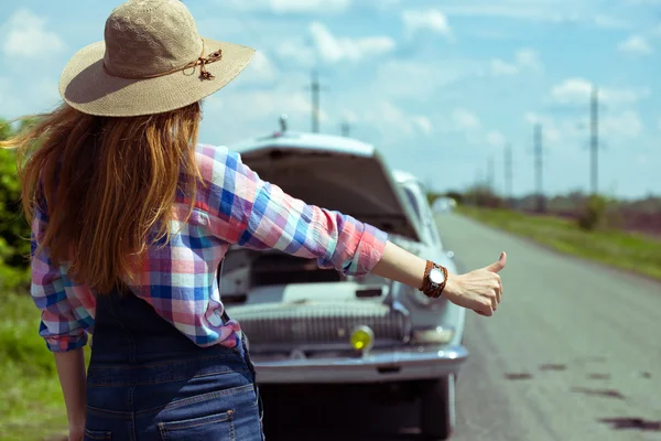 Hitch-hike a a — Stock Photo, Image