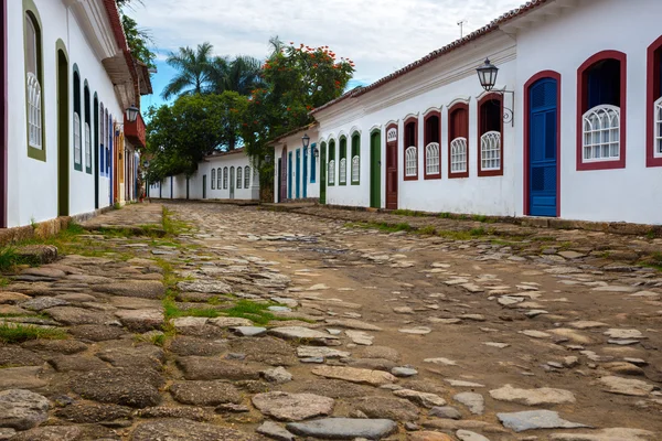 Straten van de historische stad Paraty Brazilië — Stockfoto