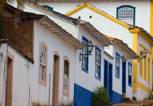 Straten van de historische stad Tiradentes Brazilië — Stockfoto