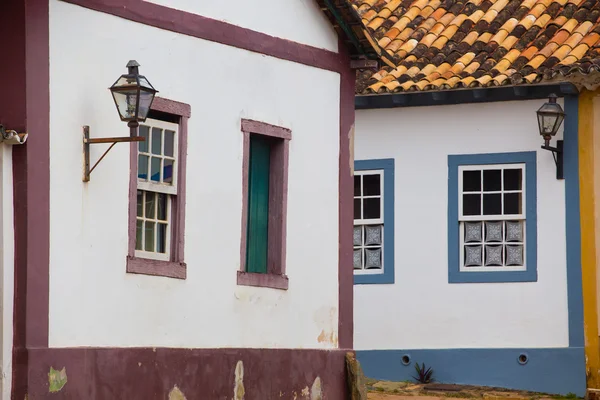 Straten van de historische stad Tiradentes Brazilië — Stockfoto