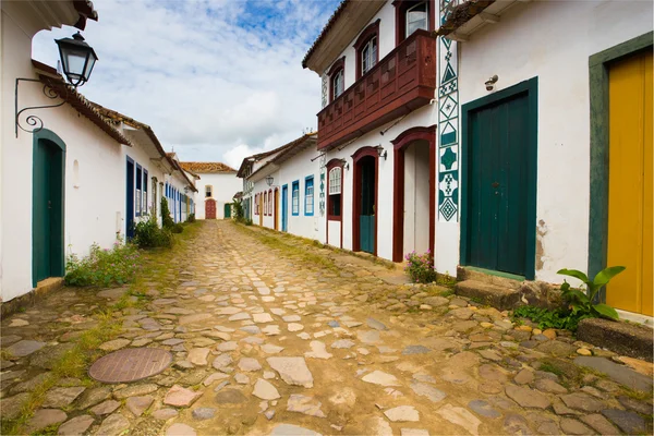 Strade della città storica Paraty Brasile — Foto Stock