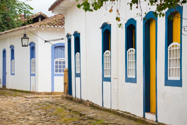 Straten van de historische stad Paraty Brazilië — Stockfoto