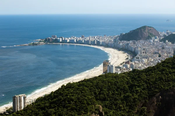 Vista aérea de la playa de Copacabana — Foto de Stock
