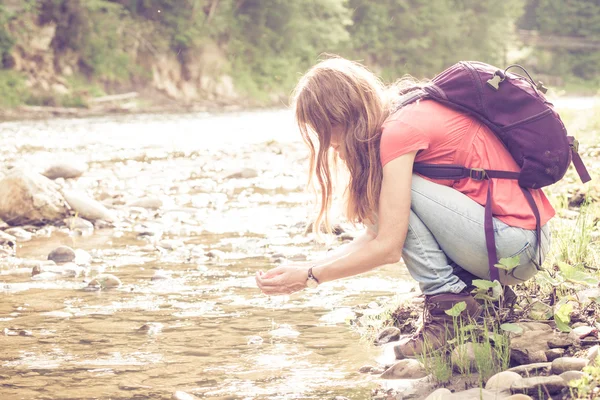 Wanderin ein — Stockfoto