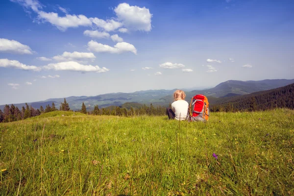 Wanderin ein — Stockfoto