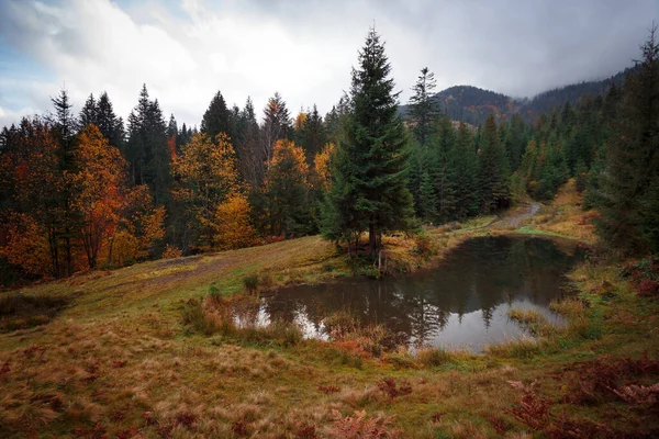 Mountain Landscape Beautiful Mountain Lake Reflection — Stock Photo, Image