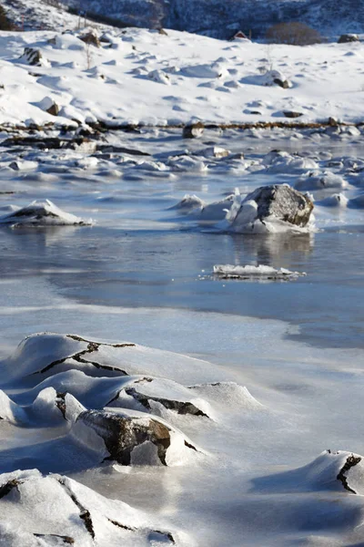 Piękny Zimowy Krajobraz Mrożone — Zdjęcie stockowe