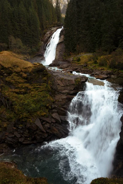 Krimmler Wasserfalle Bellissimo Paesaggio Montano Austri — Foto Stock