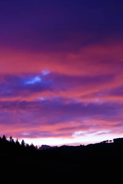 Beautiful Landscape Bright Sunrise Mountains Austri — Stock Photo, Image