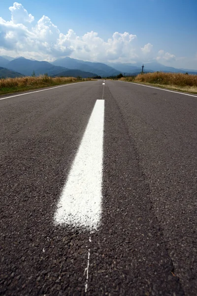 Zomer Road Trip Prachtig Landschap Uitzicht Een Bergweg Transfogaras Roemenië — Stockfoto