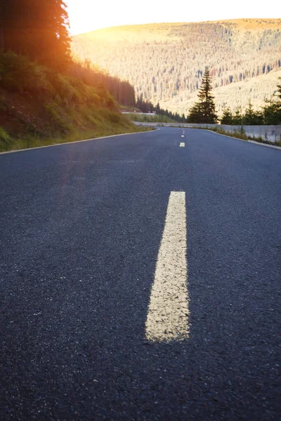 Een Reisje Prachtig Landschap Uitzicht Een Bergweg Roemenië — Stockfoto