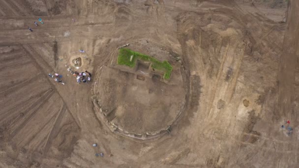 Dnipro Ukraine Mei 2021 Archeologische Opgravingen Site Naast 5000 Jaar — Stockvideo