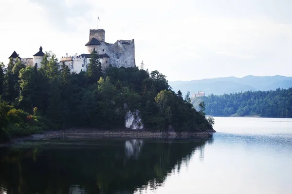 Vue Sur Célèbre Château Niedzica Polan — Photo