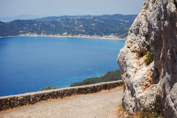 Prachtig Uitzicht Baai Het Strand Eiland Corfu Griekenland — Stockfoto