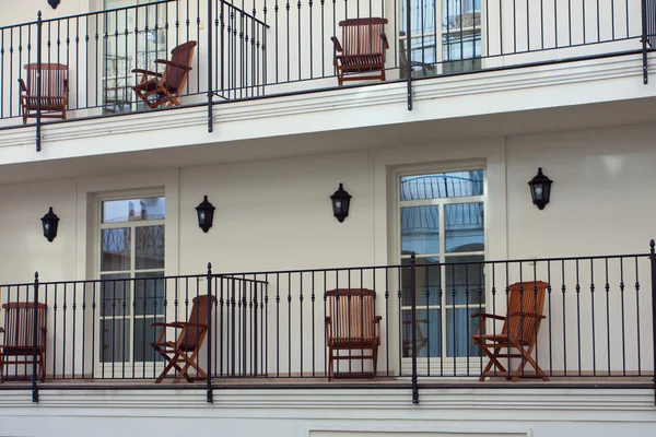 Windows and balconies — Stock Photo, Image