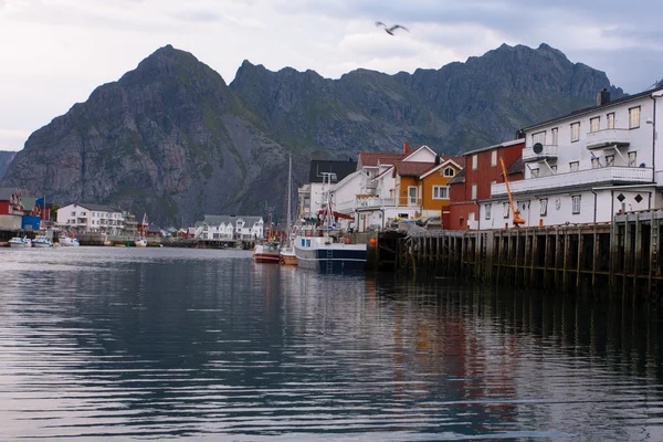 Honningsvaer вечір — стокове фото