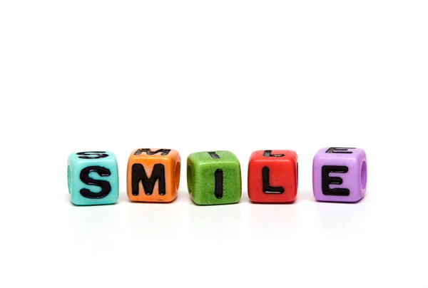 Cubes with letters — Stock Photo, Image