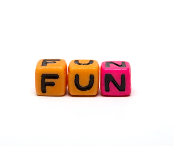 Cubes with letters — Stock Photo, Image