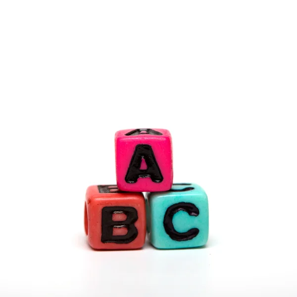 Cubes with letters — Stock Photo, Image