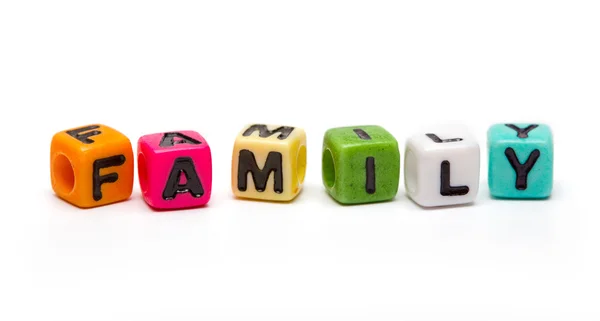 Cubes with letters — Stock Photo, Image