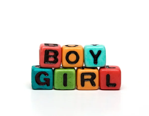 Cubes with letters — Stock Photo, Image