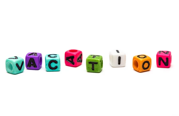 Cubes with letters — Stock Photo, Image