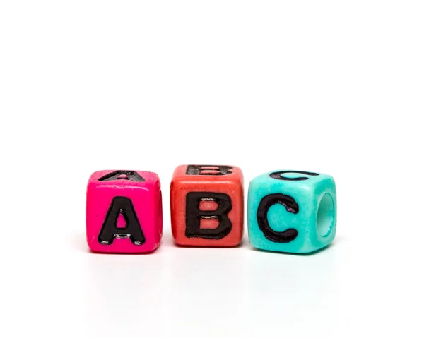 Cubes with letters — Stock Photo, Image