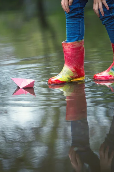 Papierboot — Stockfoto