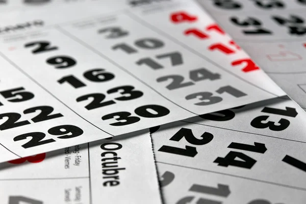 Sfondo del calendario — Foto Stock