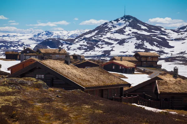 Gamla trähus på Tyin — Stockfoto