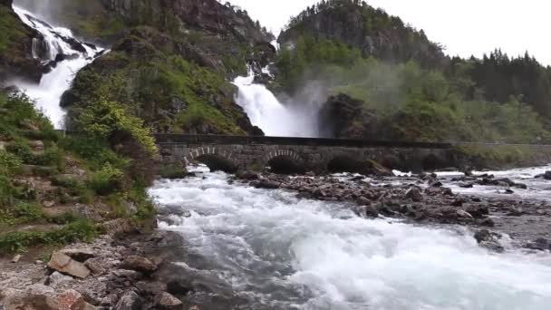 Latefossen — ストック動画