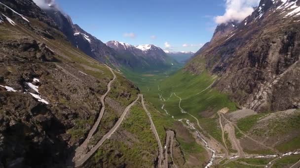 Trollstigen — Stok video