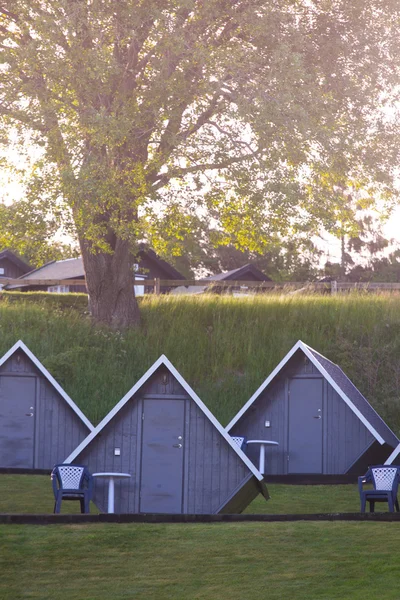 Huizen op de camping — Stockfoto