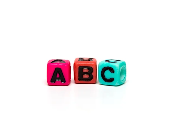 Cubes with letters — Stock Photo, Image