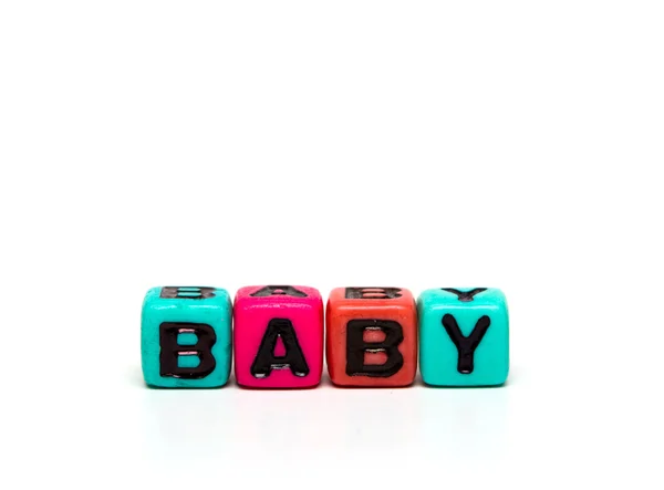 Cubes with letters — Stock Photo, Image