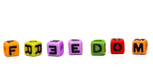 Cubes with letters — Stock Photo, Image