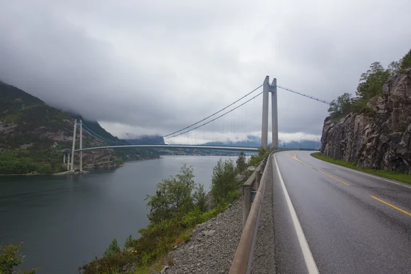 Brug over de Lysefjord — Stockfoto