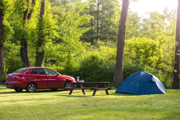 Camping een een — Stockfoto