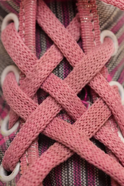 Scarpe da ginnastica rosa a — Foto Stock