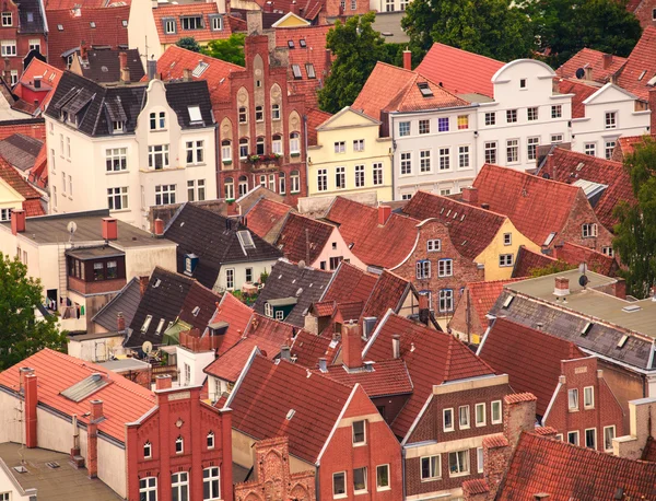 Telhados de Lubeck — Fotografia de Stock