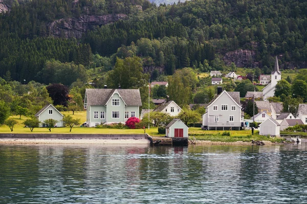 Casas noruegas a —  Fotos de Stock