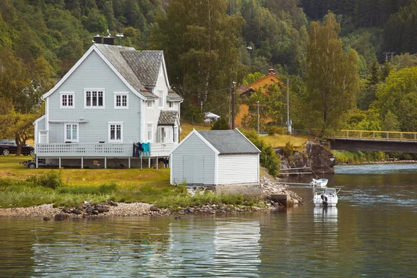 Norwegian houses a — Stock Photo, Image