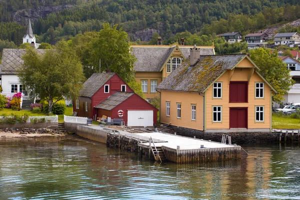 Norwegian houses a — Stock Photo, Image